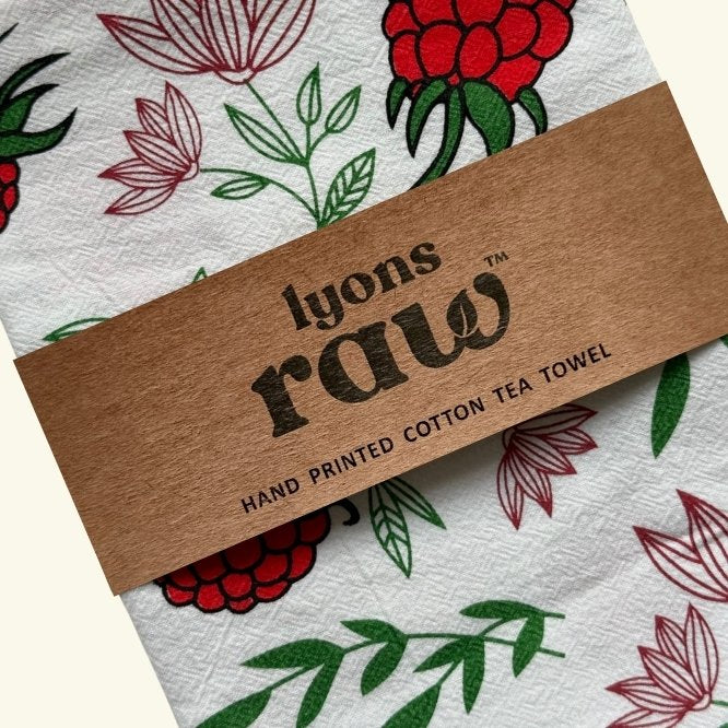 Tea Towel - Raspberry