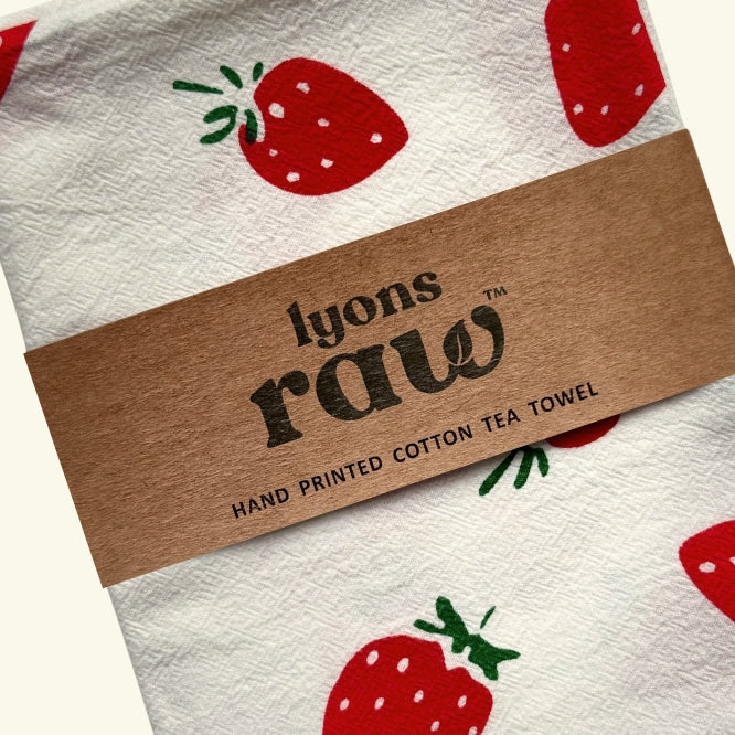 Farmhouse Tea Towel - Strawberry