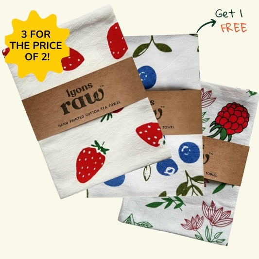 Tea Towel Set - Berry