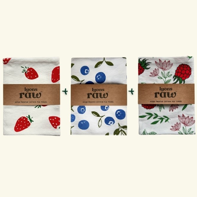 Tea Towel Set - Berry
