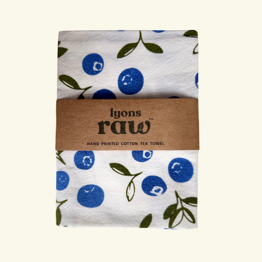 Farmhouse Tea Towel - Blueberry