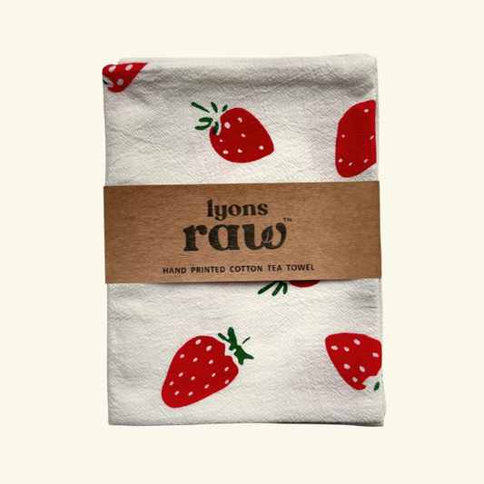 Farmhouse Tea Towel - Strawberry
